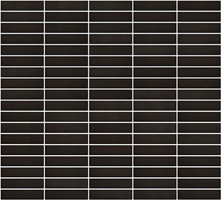 تکسچر آجر نسوز مشکی چهار طرف بند سفید (SA-BL116)